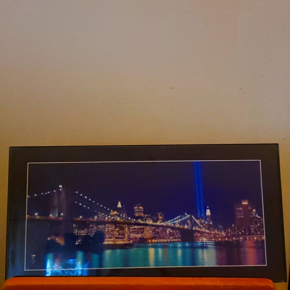 Picture of New York Bridge at night